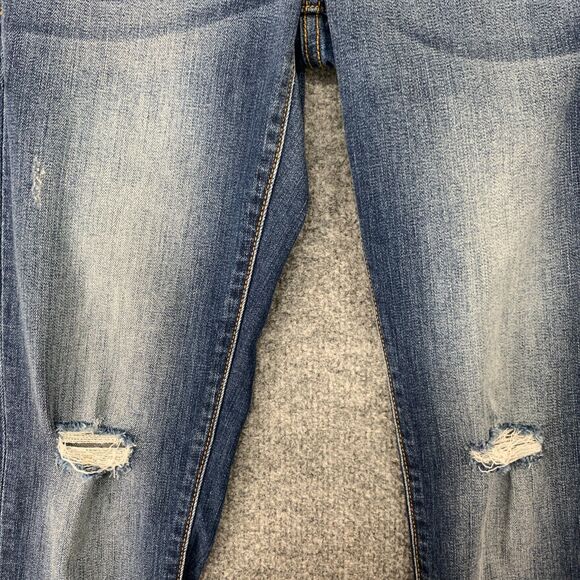 KanCan Jeans Womens 1/24 Denim Skinny Distressed Low Rise Ankle Stretch Pants - Picture 5 of 12